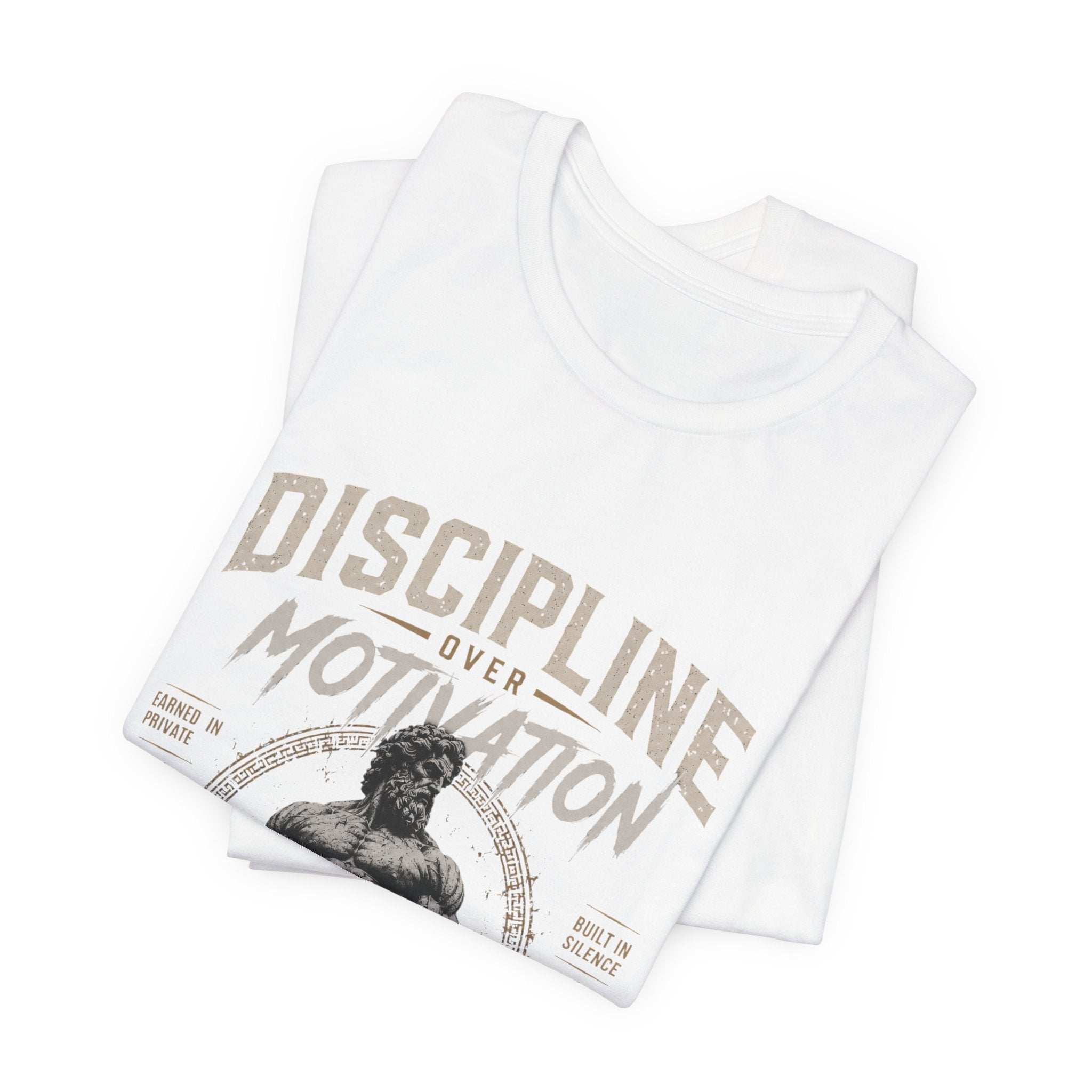 Discipline Over Motivation Gym Tee — Motivational Weightlifting T-Shirt