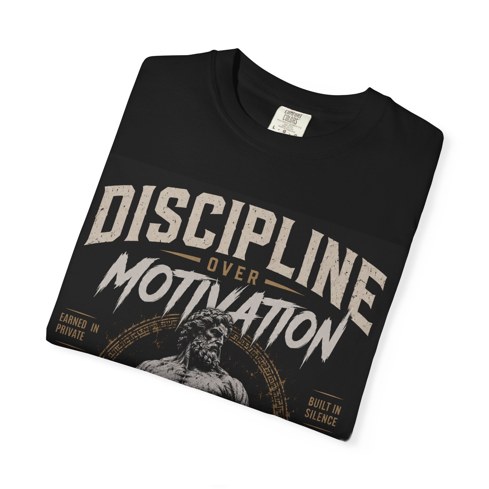 Discipline Over Motivation T-Shirt — Gym Motivation Fitness Tee