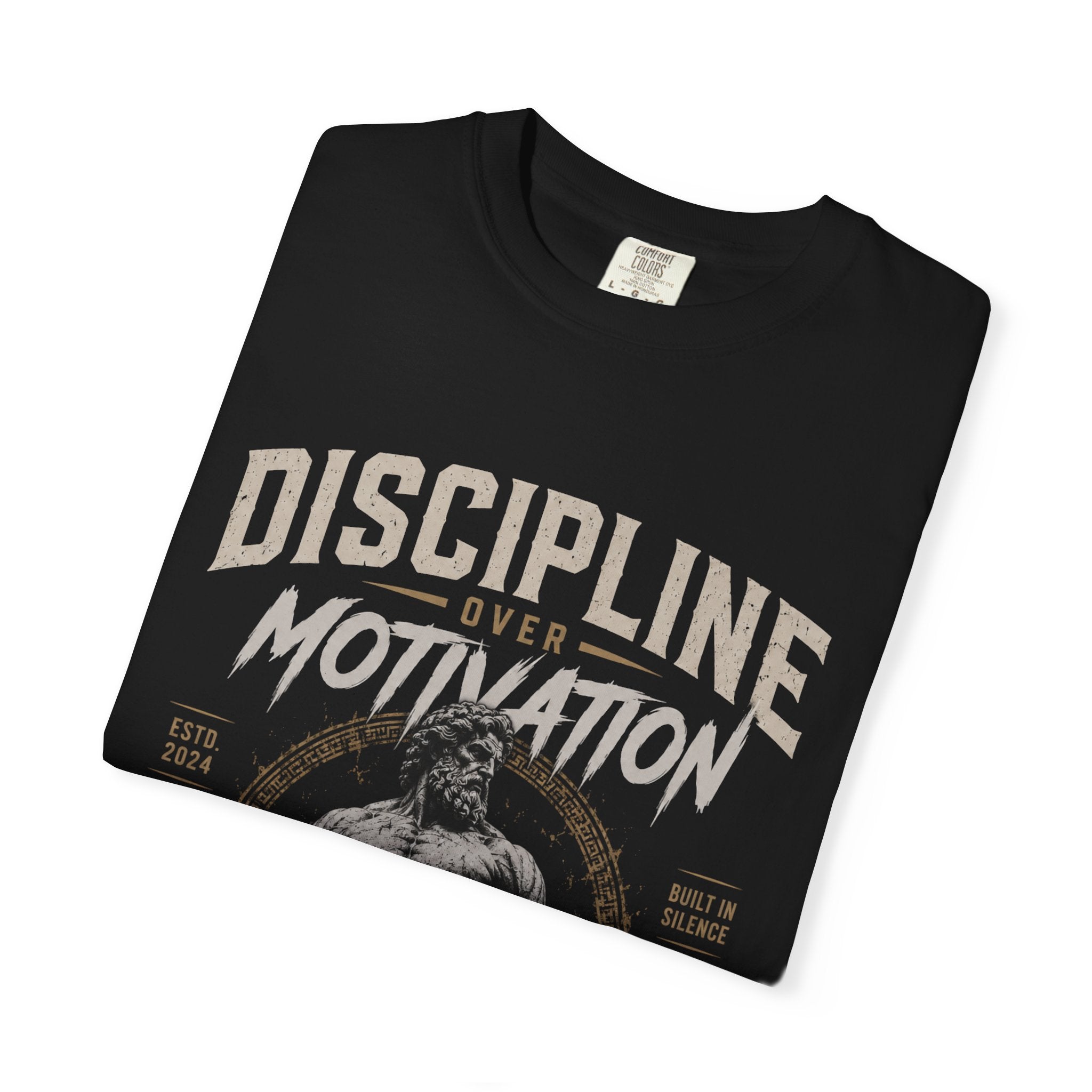 Discipline Over Motivation Gym T-Shirt — Weightlifting Motivational Fitness Tee