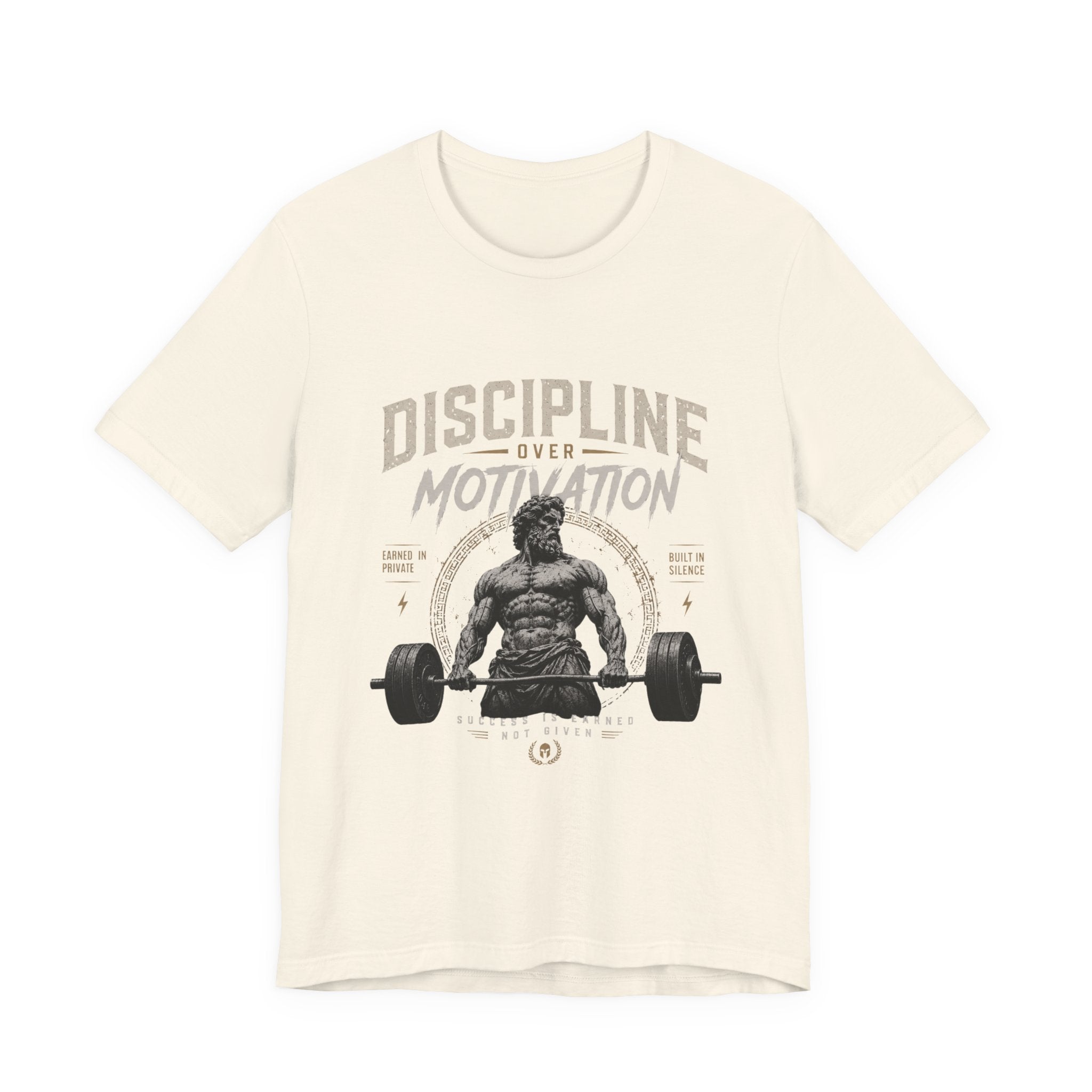 Discipline Over Motivation Gym Tee — Motivational Weightlifting T-Shirt