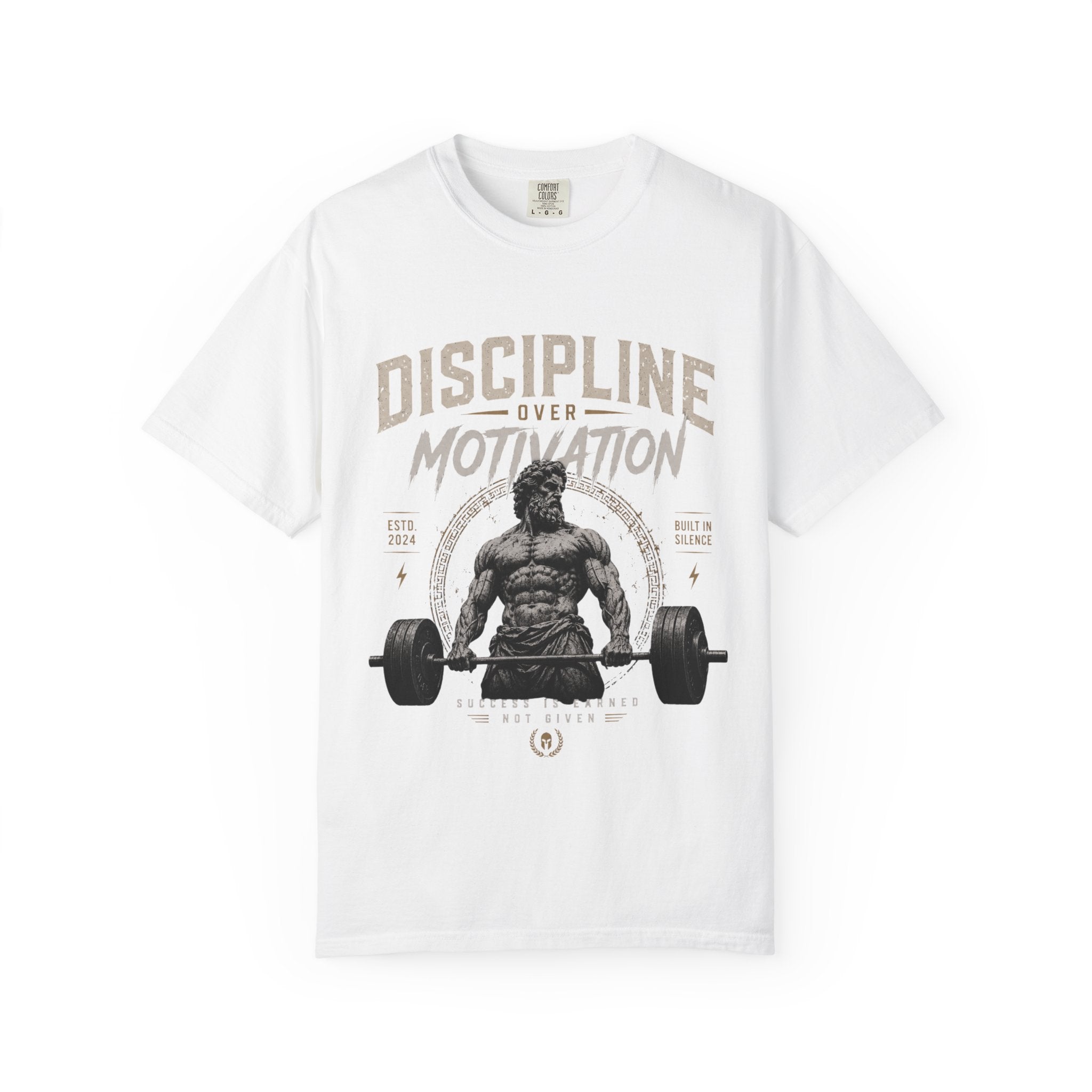 Discipline Over Motivation Gym T-Shirt — Weightlifting Motivational Fitness Tee