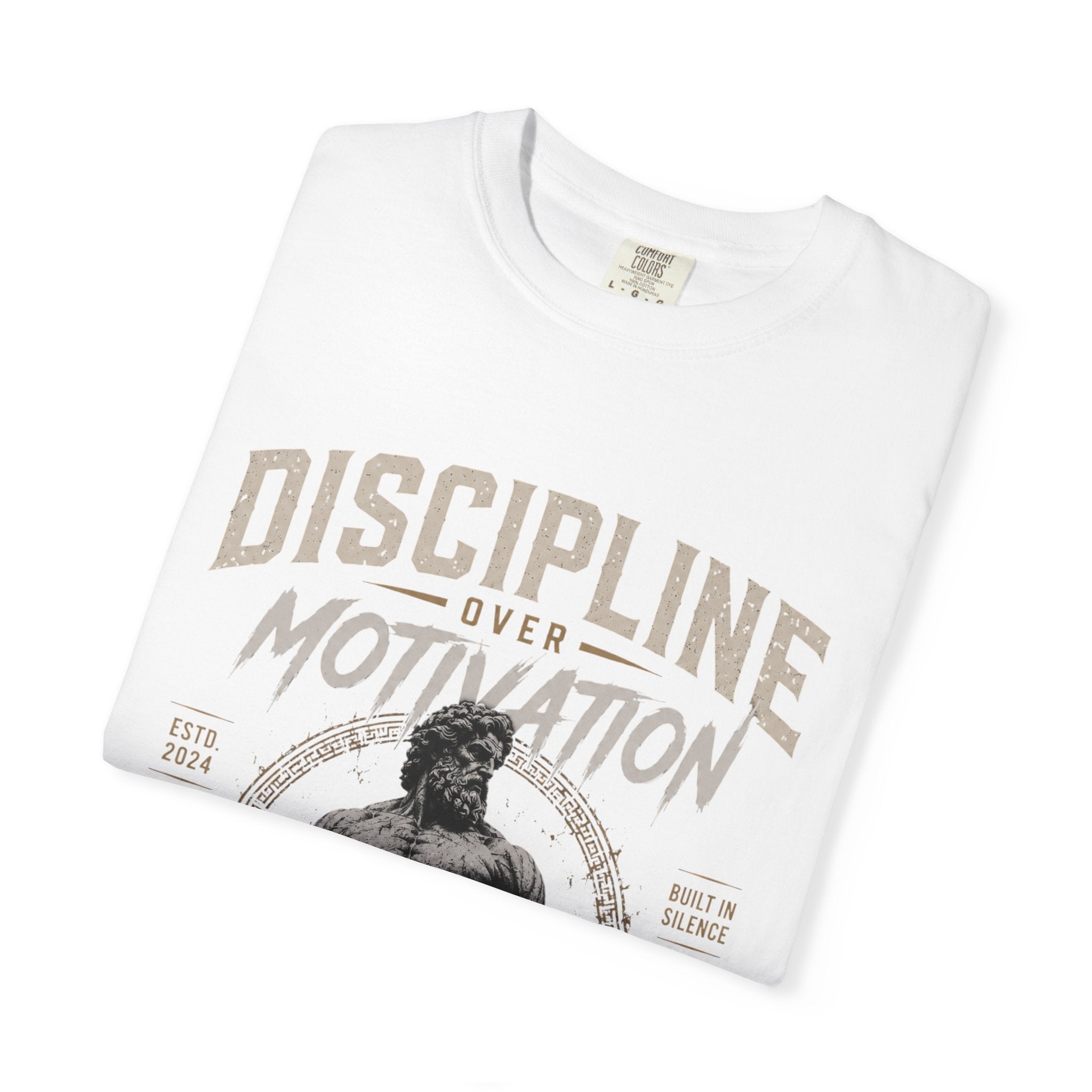 Discipline Over Motivation Gym T-Shirt — Weightlifting Motivational Fitness Tee