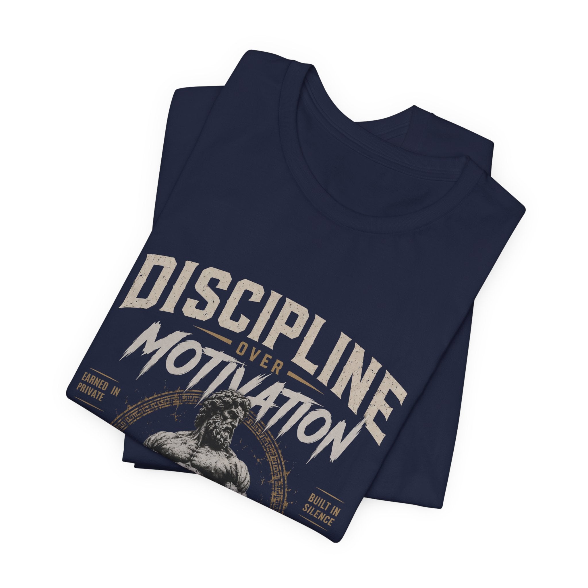 Discipline Over Motivation Gym Tee — Motivational Weightlifting T-Shirt